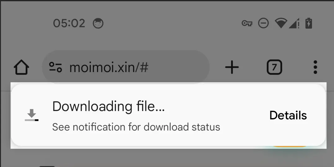Step 3-1 - Tap downloaded file
