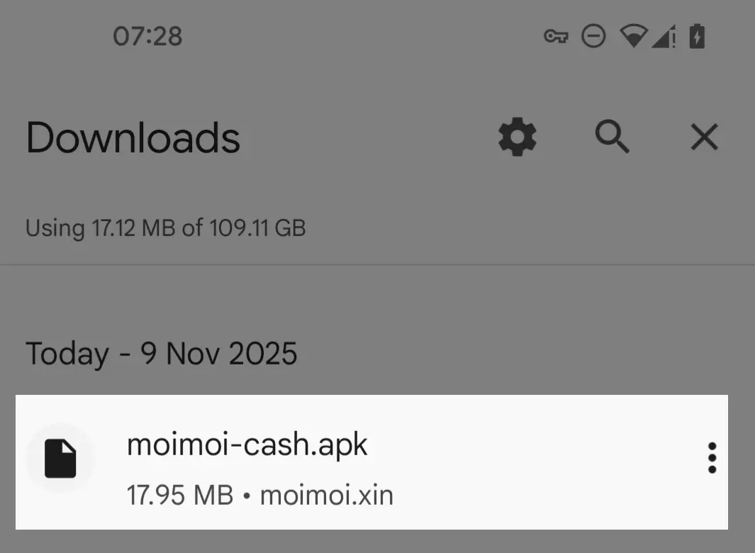 Step 2-5 - Tap downloaded file