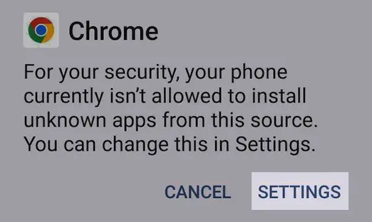 Step 4-1 - Settings screen