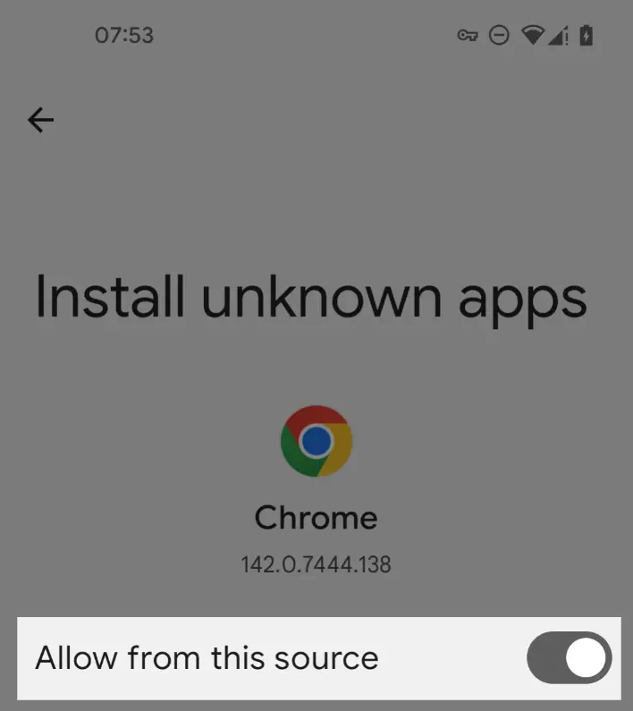Step 4-2 - Allow from this source